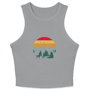 Discover Camping Life Crop Tank Top