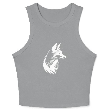Discover Pretty Forest Fox Nature Portrait Crop Tank Top