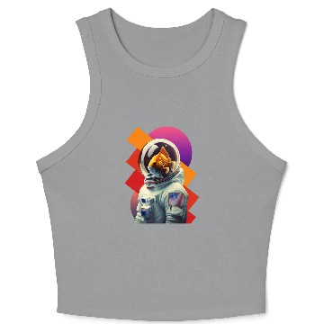 Discover First Adventure with the Brave Goldfish Astronauts Crop Tank Top