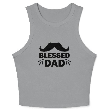 Discover Blessed dad 3 Crop Tank Top