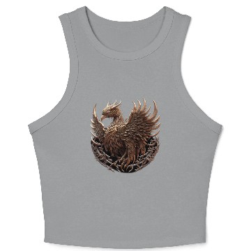 Discover Illustration of Phoenix Crop Tank Top