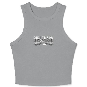 Discover Track And Field Run Track Loves Running Athletic Crop Tank Top