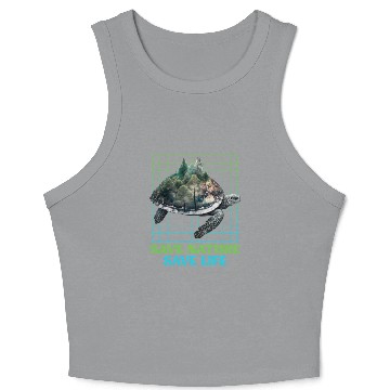 Discover Save Nature protected species Environment Crop Tank Top