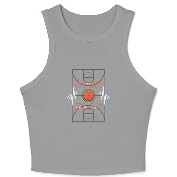 Discover Born to Play Basketball Crop Tank Top