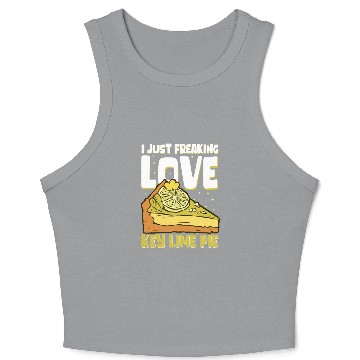 Discover Pies Lover Love Key Lime Pie Crop Tank Top