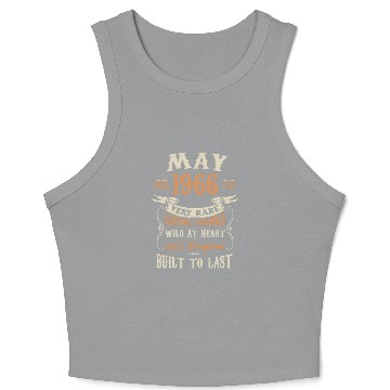 Discover May 1966 Birthday Surprise Crop Tank Top