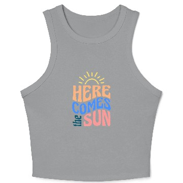 Discover Here comes the sun Crop Tank Top
