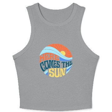 Discover Here comes the sun Crop Tank Top
