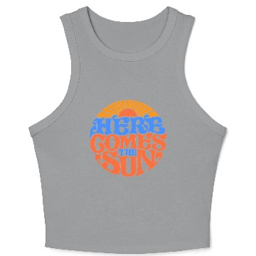 Discover Here comes the sun Crop Tank Top