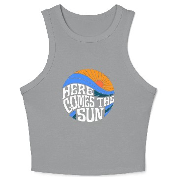 Discover Here comes the sun Crop Tank Top
