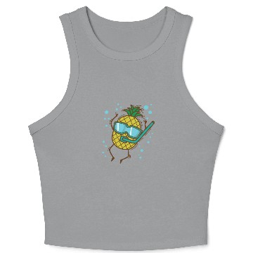 Discover Pineapple dives Tropical sweet Fruit Crop Tank Top
