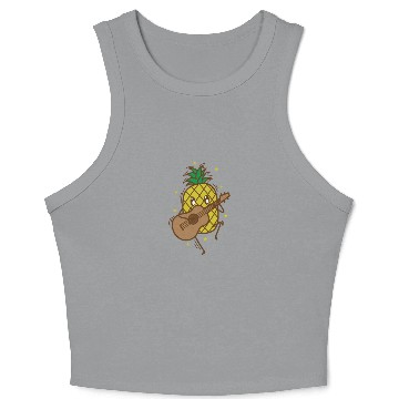 Discover Pineapple plays Guitar tropical sweet Fruit Crop Tank Top