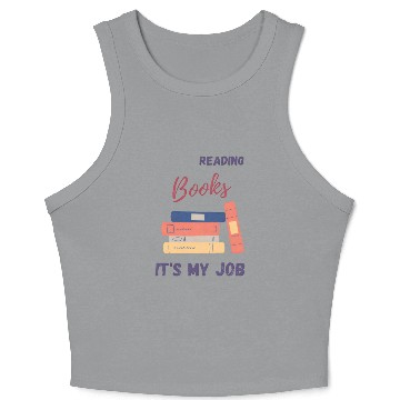 Discover Bookworm Crop Tank Top