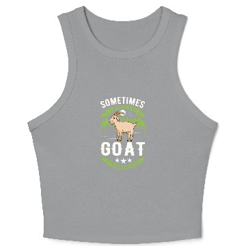 Discover Goat Gift Host Crop Tank Top