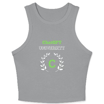 Discover ChatGPT University Crop Tank Top
