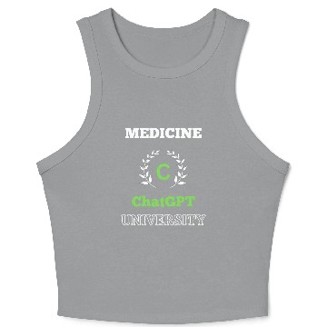 Discover Medicine ChatGPT University Crop Tank Top