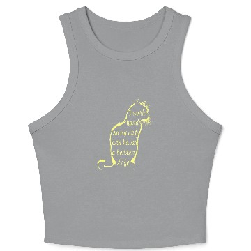 Discover work for a cat Crop Tank Top