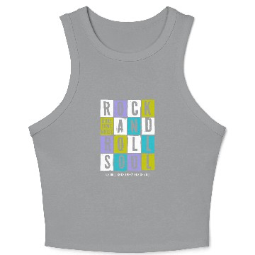 Discover guitar player rock roll Crop Tank Top