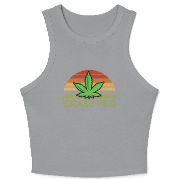 Discover Grass Fed Hemp Farmer Weed Cannabis Marijuana Crop Tank Top