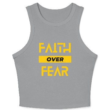 Discover faith over fear Crop Tank Top