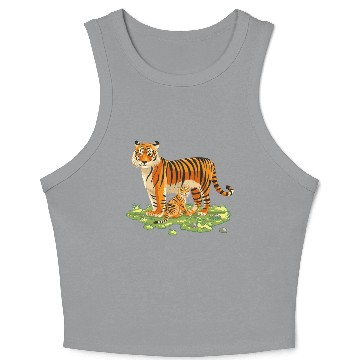 Discover Mother And Son Tiger Crop Tank Top