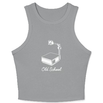 Discover Teacher I Keep It Old School Crop Tank Top
