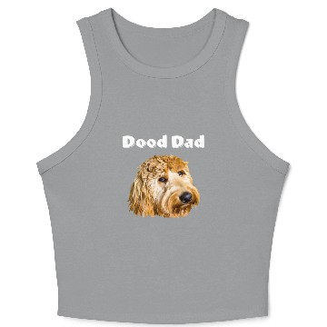 Discover Dood Dad Goldendoodle Crop Tank Top