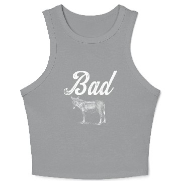 Discover Funny Bad Ass Donkey Badass Crop Tank Top
