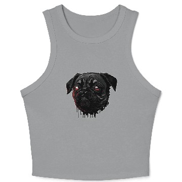 Discover scary Pug Crop Tank Top