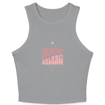 Discover Light Pink Dark Pink Typecentric Psychedelic Crop Tank Top
