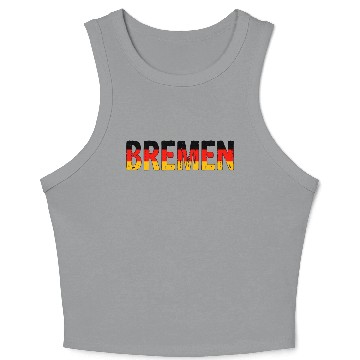 Discover Bremen Germany flag Crop Tank Top