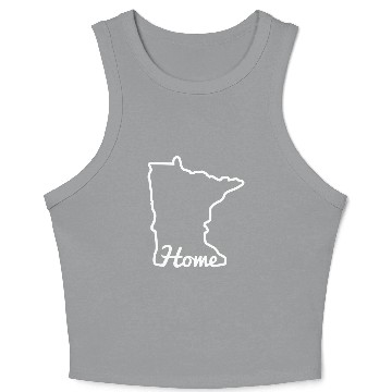 Discover Minnesota Home Mn State Map Minnesotan Crop Tank Top