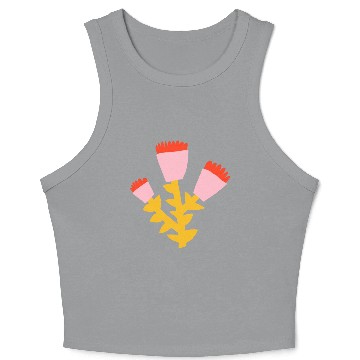 Discover Sunrise Flower Crop Tank Top