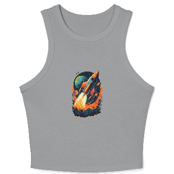Discover To The Mars Crop Tank Top