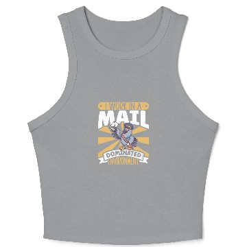 Discover Postal Worker Mail Lady Mail Carrier Postal Crop Tank Top