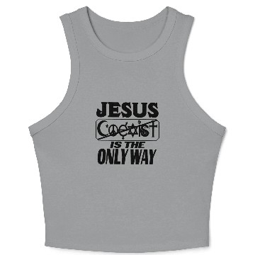 Discover Jesus curious is the only way Crop Tank Top