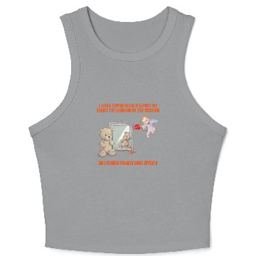 Discover I Wish Cupid Would Shoot Me While I'm Looking In T Crop Tank Top