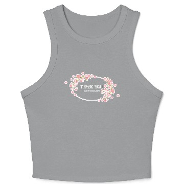 Discover Thank you Crop Tank Top