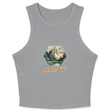 Discover Wanderlust Mountaineer Hiking Mountain love Crop Tank Top
