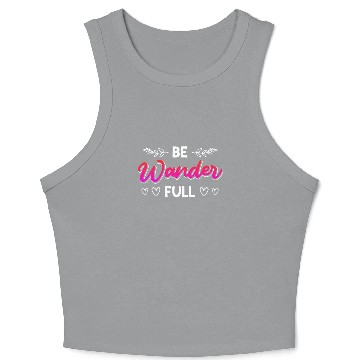 Discover Wanderfull Mountain fan Wanderlust Hiker Summit Crop Tank Top