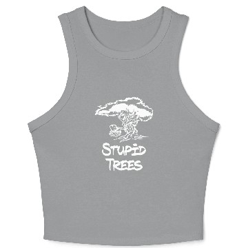 Discover Stupid Trees Disc Golf Crop Tank Top