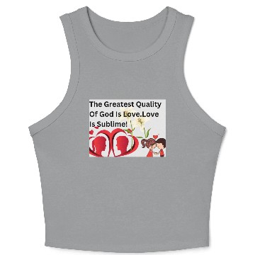 Discover 4000px 4 Love Is Sublime Crop Tank Top