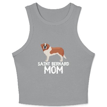 Discover saint bernard mom Crop Tank Top