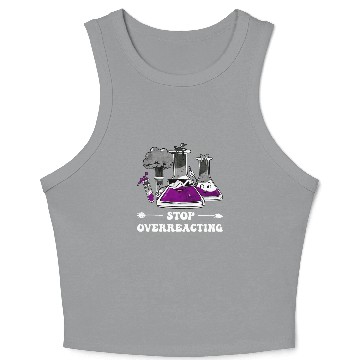 Discover Asexual Pride Ace Flag Science Teacher Crop Tank Top
