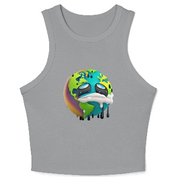 Discover ECOLIVING, SAVE EARTH Crop Tank Top