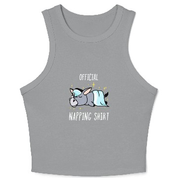 Discover Sleeping Donkey Pajamas Sleepyhead Crop Tank Top
