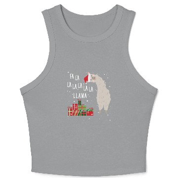 Discover Fa La La Llama Crop Tank Top