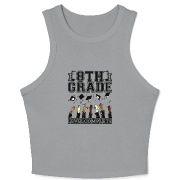 Discover Graduation Her Him 5 Grade Middle School Level Com Crop Tank Top