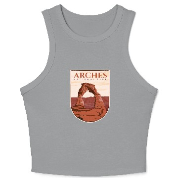 Discover Arches national park Crop Tank Top