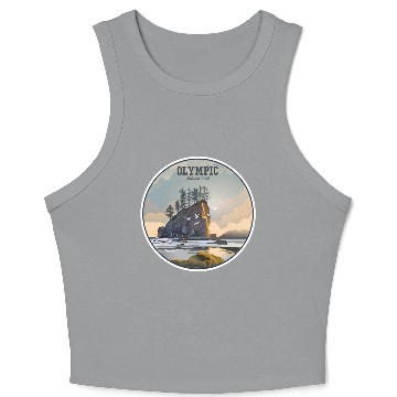 Discover Olympic National Park Crop Tank Top